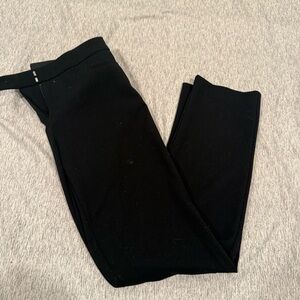 Alfani Black Straight Leg Pants (Size: 2P)